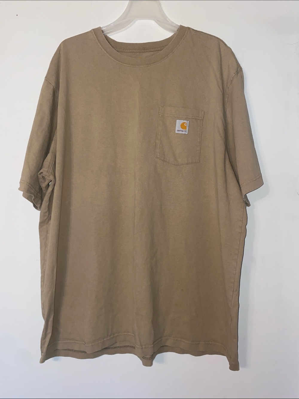 Carhartt Tan Short-Sleeve Pocket Tee